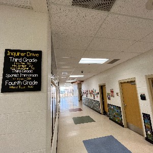 A hallway at RCES.